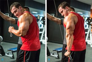 cable one arm tricep extension