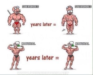 bodybuilder natural vs steroid