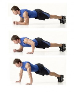 plank to pushup