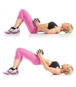 lying glutes bridge