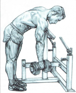 stretch of the rotator cuff posterior muscles