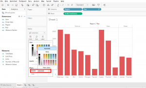 data science tableau color