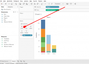 data science tableau color