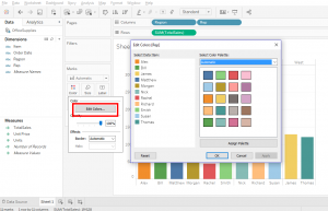 data science tableau color