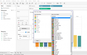 data science tableau color