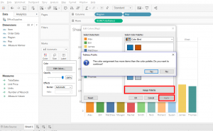 data science tableau color