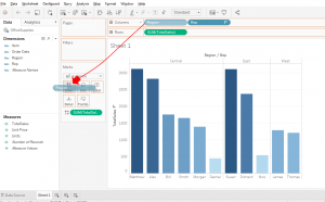 data science tableau color