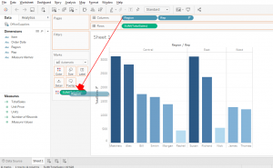 data science tableau color