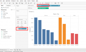 data science tableau color