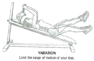 incline leg raises