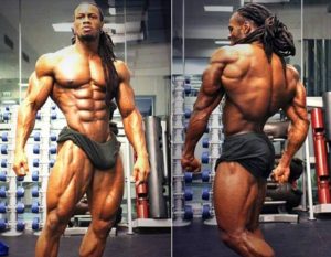 black shredded athlete 